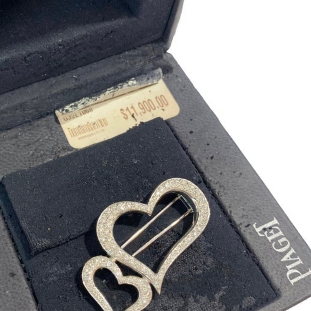 %100 Authentic Piaget 18k Solid White Gold Diamond Brooch/Necklace - Picture 4 of 8